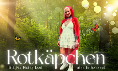 Little Red Riding Hood Alone in the Forest