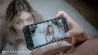 VR Bangers: Teen Blonde in Lingerie Masturbates, Deeply Sucks and Fucks in a Home Video