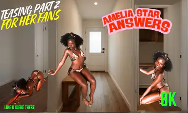 POV Black Afro American Amelia Star Teasing Vol 2 Black Skin African in Thailand