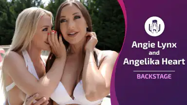 Backstage with Angie Lynx and Angelica Heart