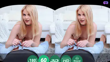 Blonde sweetie gets cummed