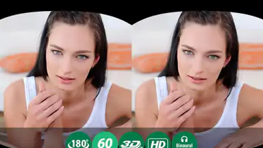 Hot Brunette Straddles a Boner