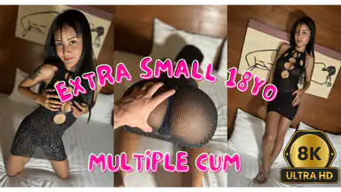 Extra Small 18yo Multiple Cum