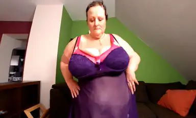 Sharons Purple Lingerie Stripe