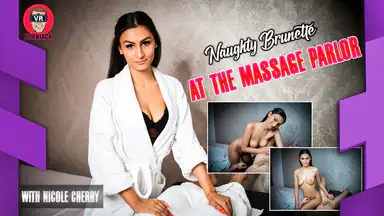 At the Massage Parlor - Naughty Brunette