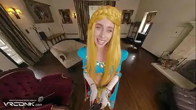VR Conk Fuck Princess Zelda and Cum Inside Her Wet Pussy in Nintendo Game Parody HD Porn