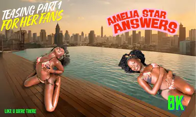 POV Amelia Star Teasing Black Girl African in Thailand