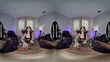 UP CLOSE VR - Gothic Seduction Turns Into Wild POV VR Hardcore Fuck Session