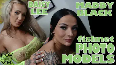Daisy Lee and Maddy Black: Fishnet Photo Models