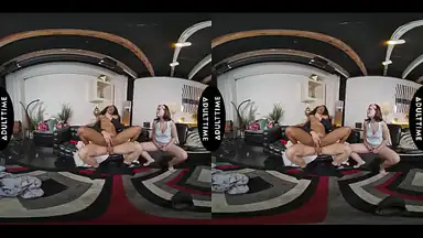 Up Close VR Cuckold Lesbian Olivia Jay Watches Girlfriend Dharma Jones Get Laid by Hung Stud POV