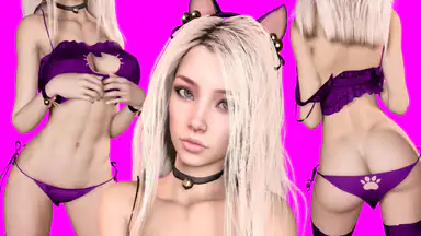 Purple Lingerie Kitty Starlet Stacy [Passthrough]