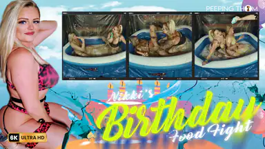 Niki and Loula - Birthday Food Fight with Live Audience