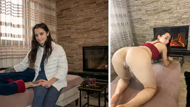 She Asked for Tea but Got a Creampie Instead!