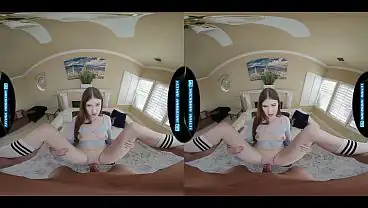 Lethal Hardcore VR Long Legged Cutie Athena Heart Wants Dick Over Dildo